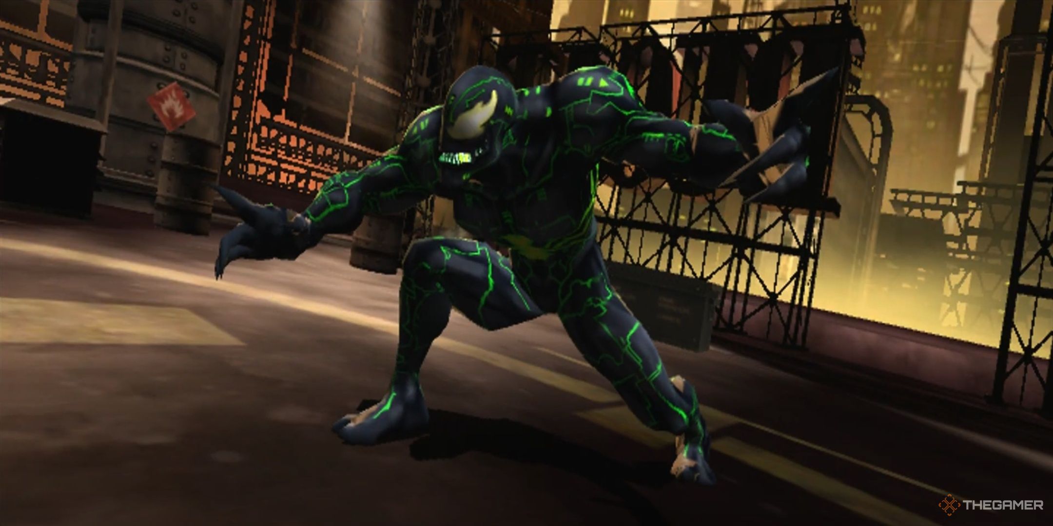 A corrupted Venom in Marvel Rise of the Imperfects.