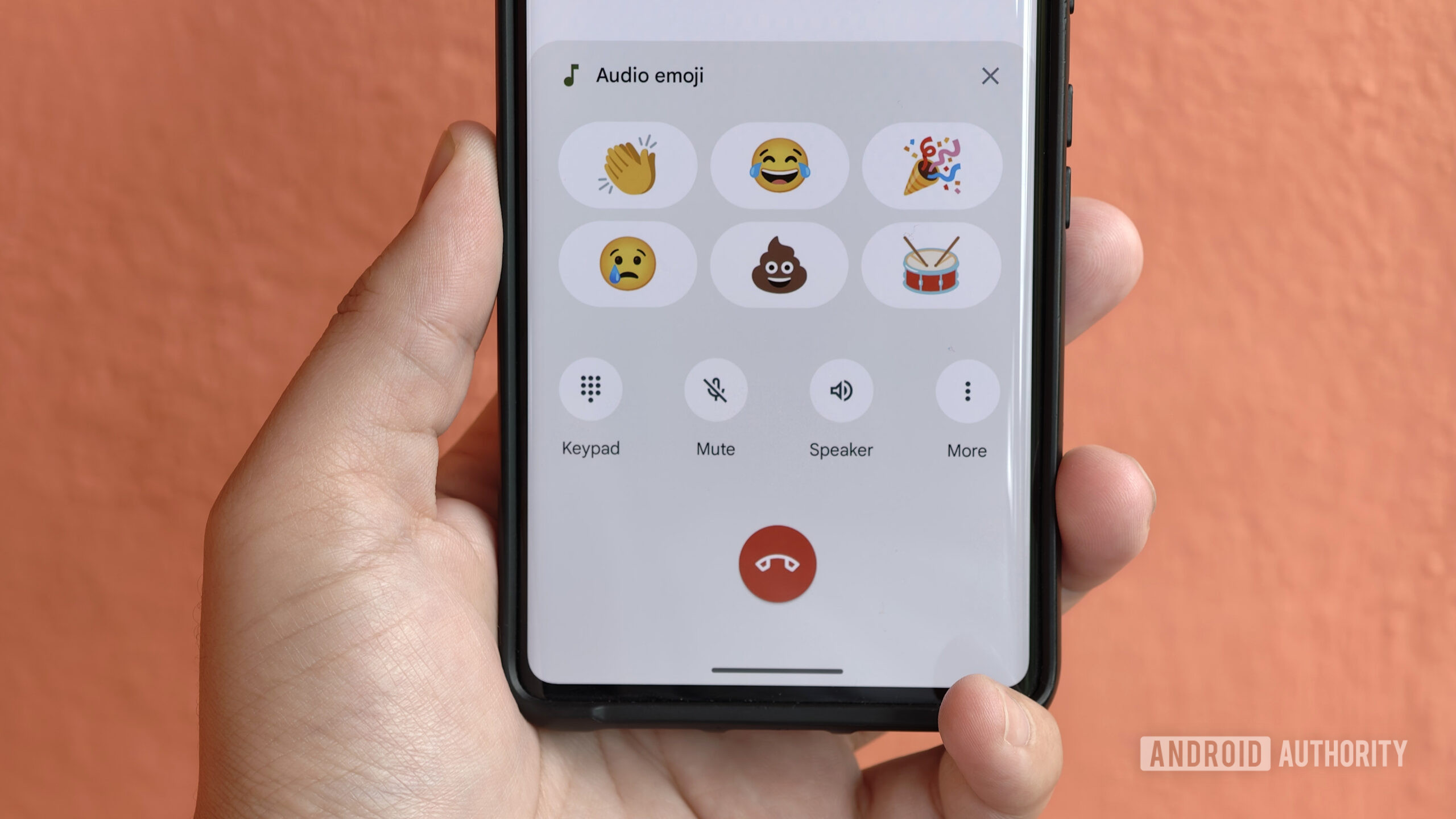 Audio Emoji on a Pixel phone