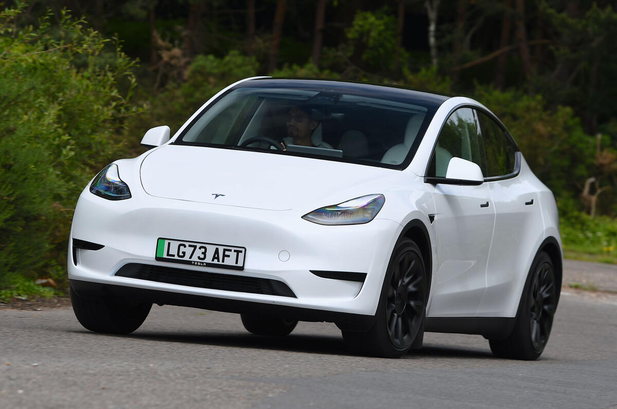 Tesla Model Y front tracking