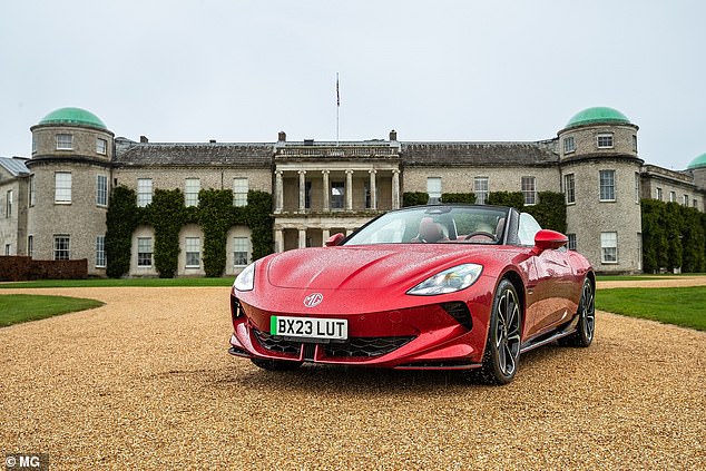 The MG Cyberster is the world's first convertible electric car. It is built by the Shanghai Automobile Industrial Corporation and will be going on sale shortly with a list price of between £50,000 and £60,000 depending on options