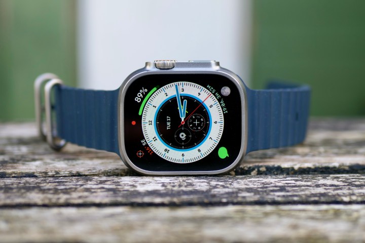 The front of the Apple Watch Ultra.