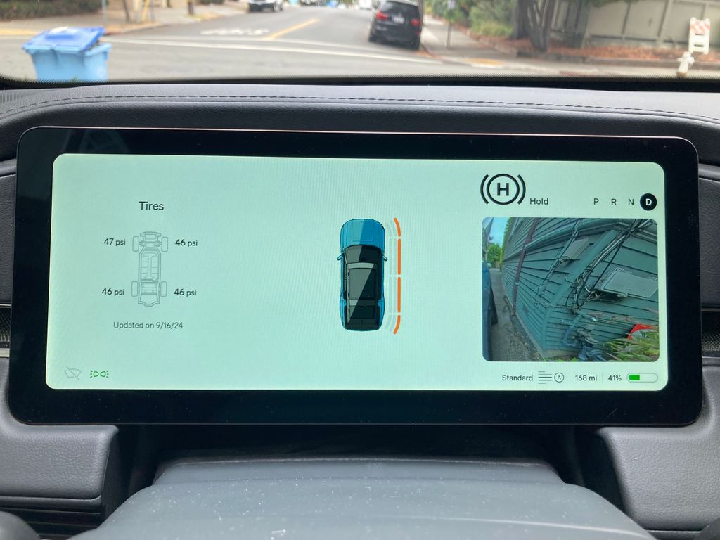 Rivian driver screen