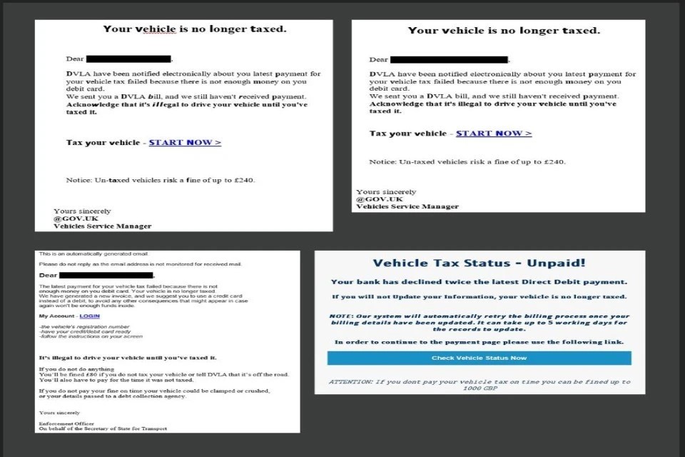 Scammers are pretending to be working for the DVLA