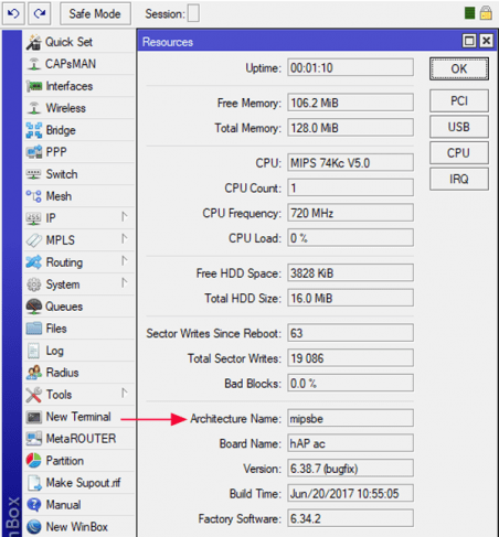 mikrotik upgrade routerboard firmware