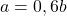 a=0,6 b