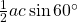 \frac{1}{2}ac \sin 60^{\circ}