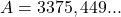 A=3375,449...