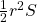 \frac{1}{2}r^2S