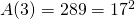 A(3)=289=17^2