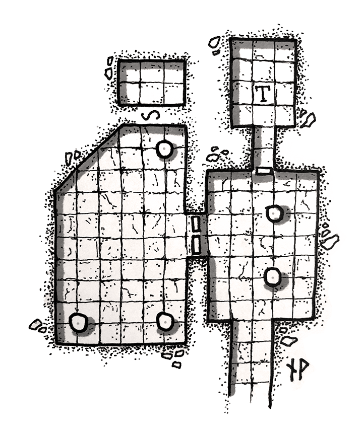 Tutorial how to draw a basic dungeon map Paths Peculiar