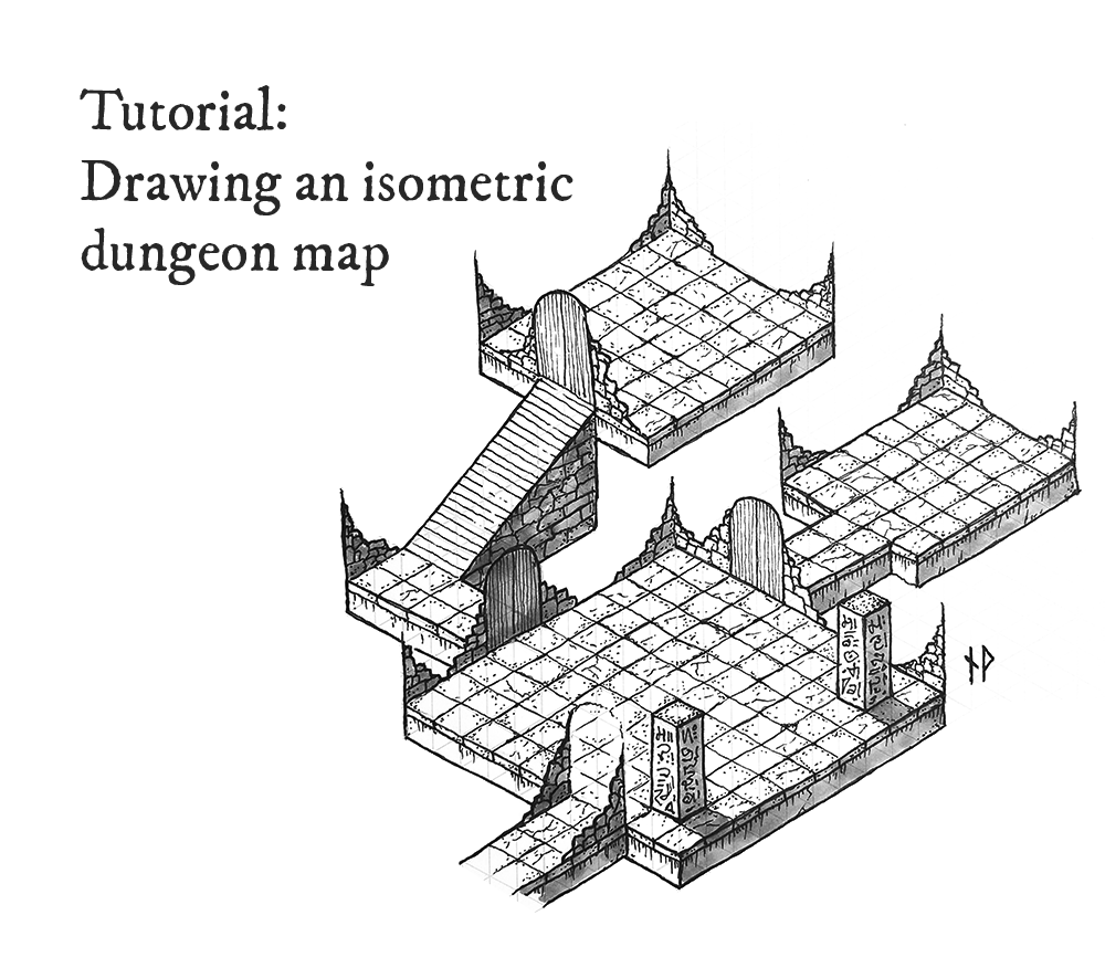 Tutorial: how to draw an isometric dungeon map