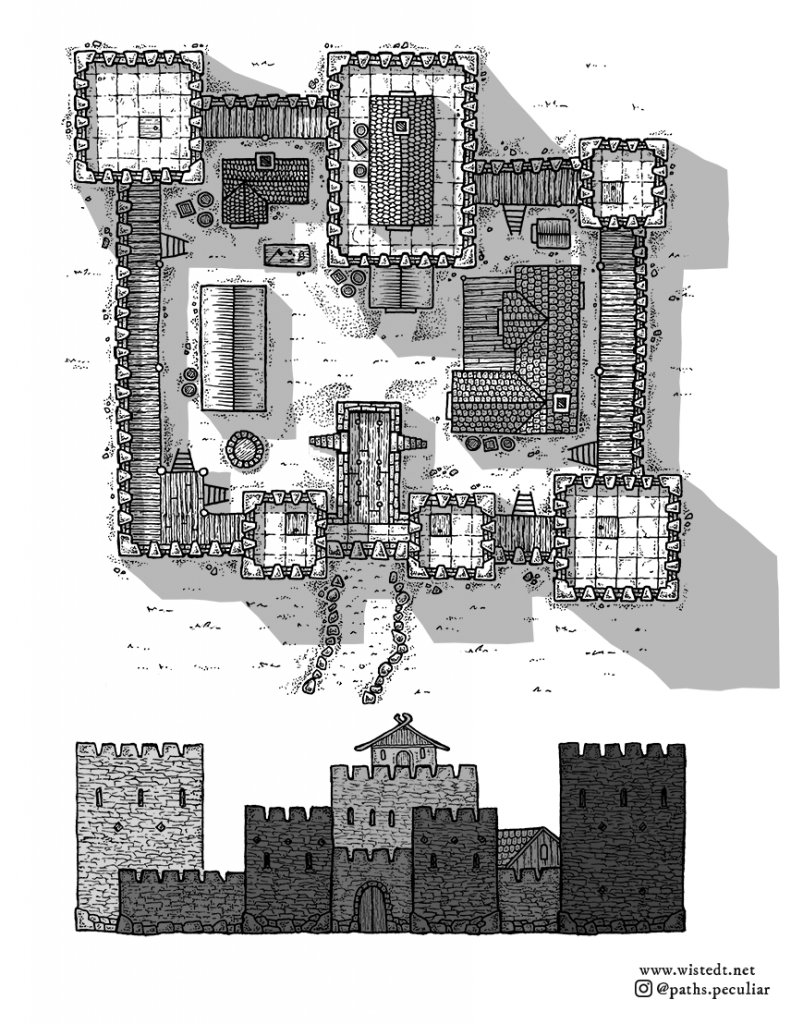 simple castle layout