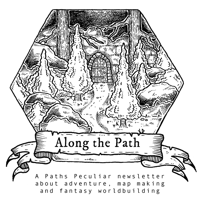 Along the Path - free digital newsletter about fantasy map making and world building