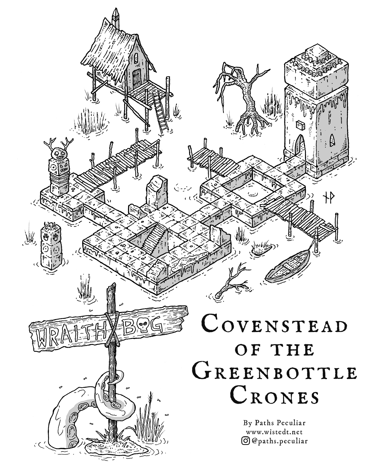 Convenstead of the Greenbottle Crones isometric map