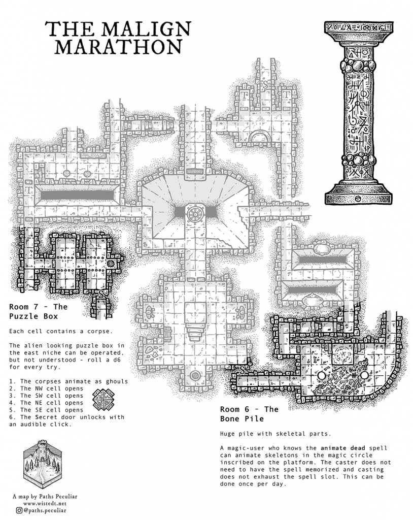 Rooms 6 and 7 of the Marathon dungeon.