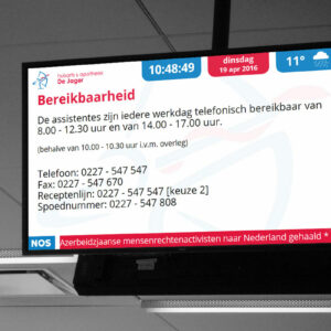 Grafische vormgeving narrowcasting