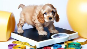 gewicht van cocker spaniel puppy