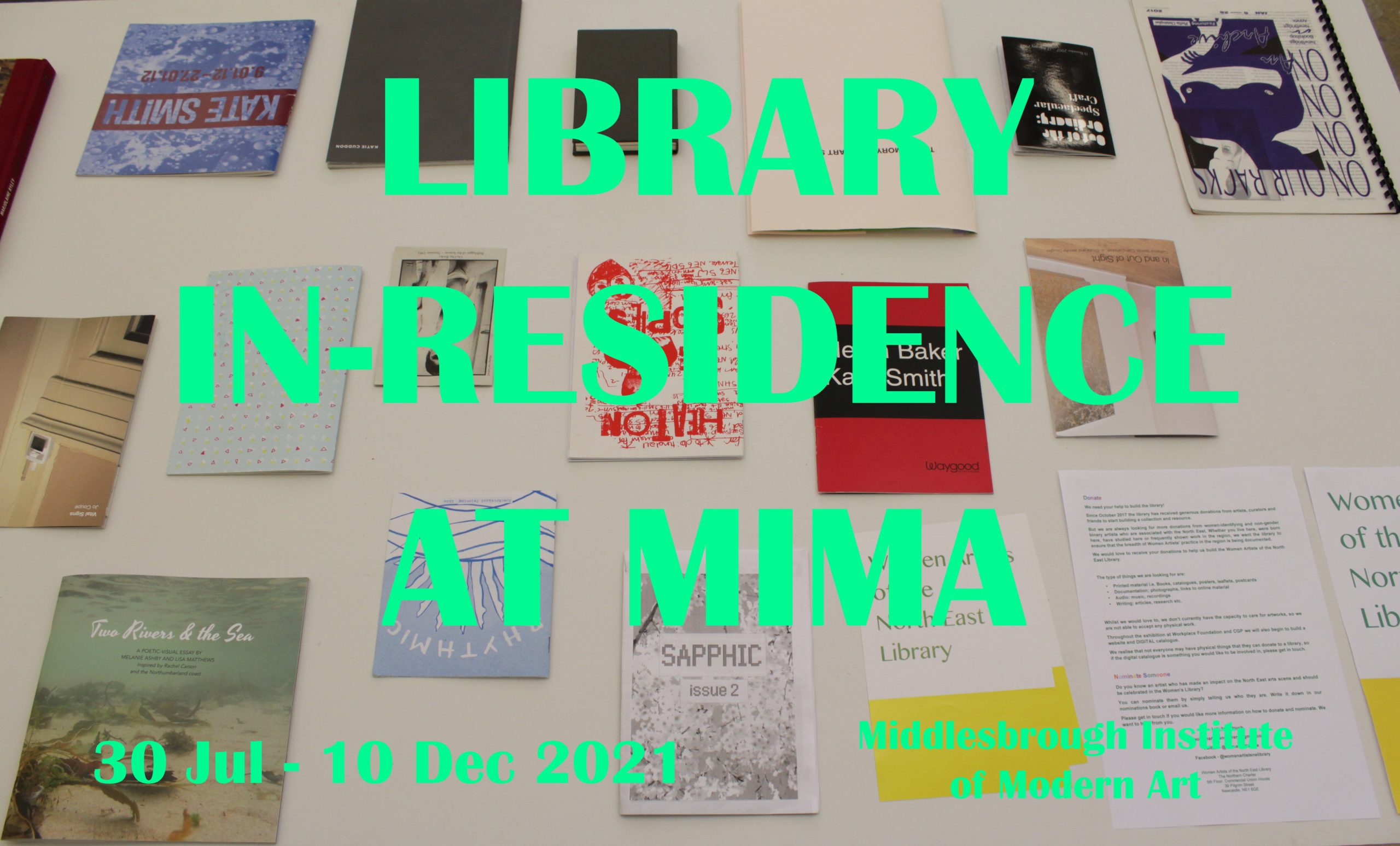 Library in-residence at MIMA: 30 Jul - 10 Dec 2021