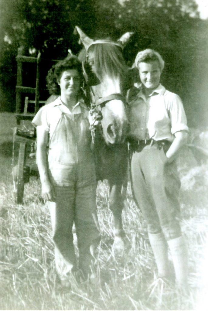 Daphne (right) with Paddy