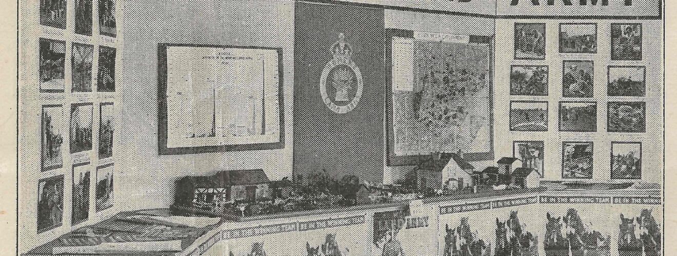 Recruitment stand for Essex Women's Land Army