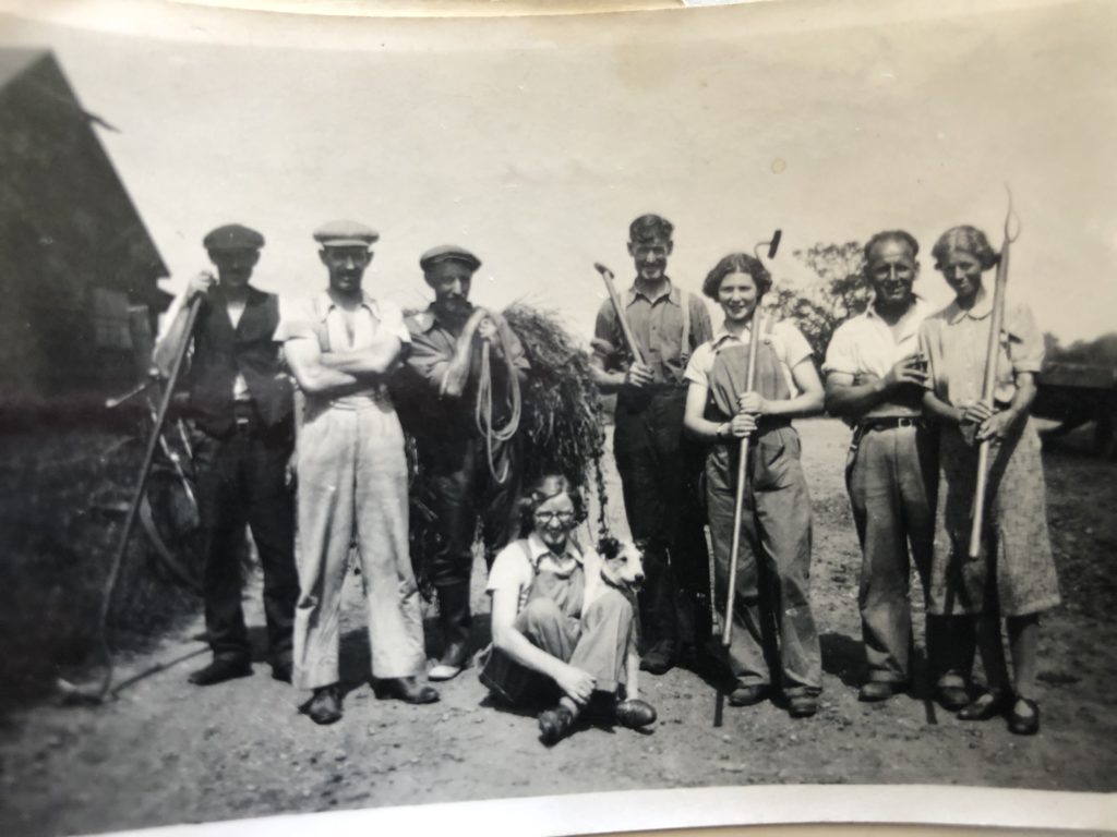 Jean Birtles with farmers