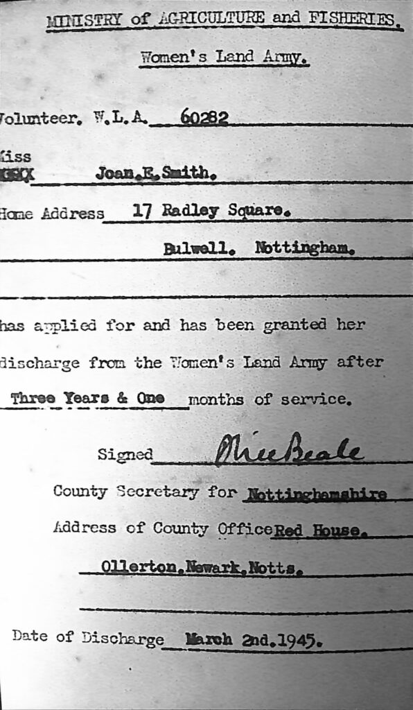 Joan Evelyn Smith's discharge documents