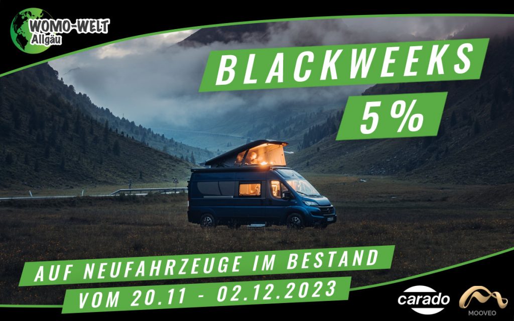 Black Week Wohnmobile Womowelt Allgäu Carado Mooveo