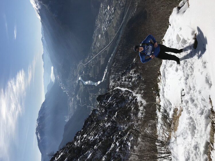 Monte Faie with views of Lago d'Orta in the background