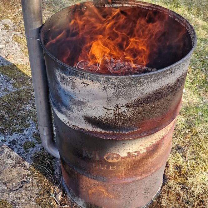 How to build a wood kiln for ceramics with an oil barrel burning