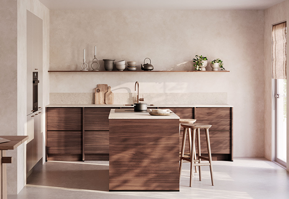 walnoot-keuken-met-eiland-Woodmen