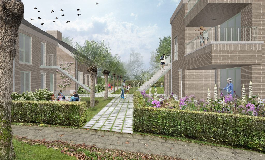 Kievietslaan Hove cooperatief wonen via wooncoop Render