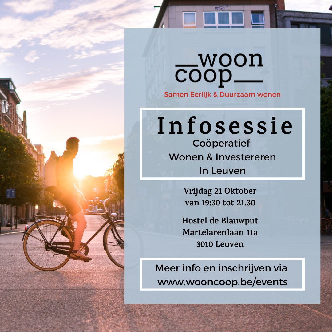 Infosessie wooncoop Leuven coöperatief wonen cohousing