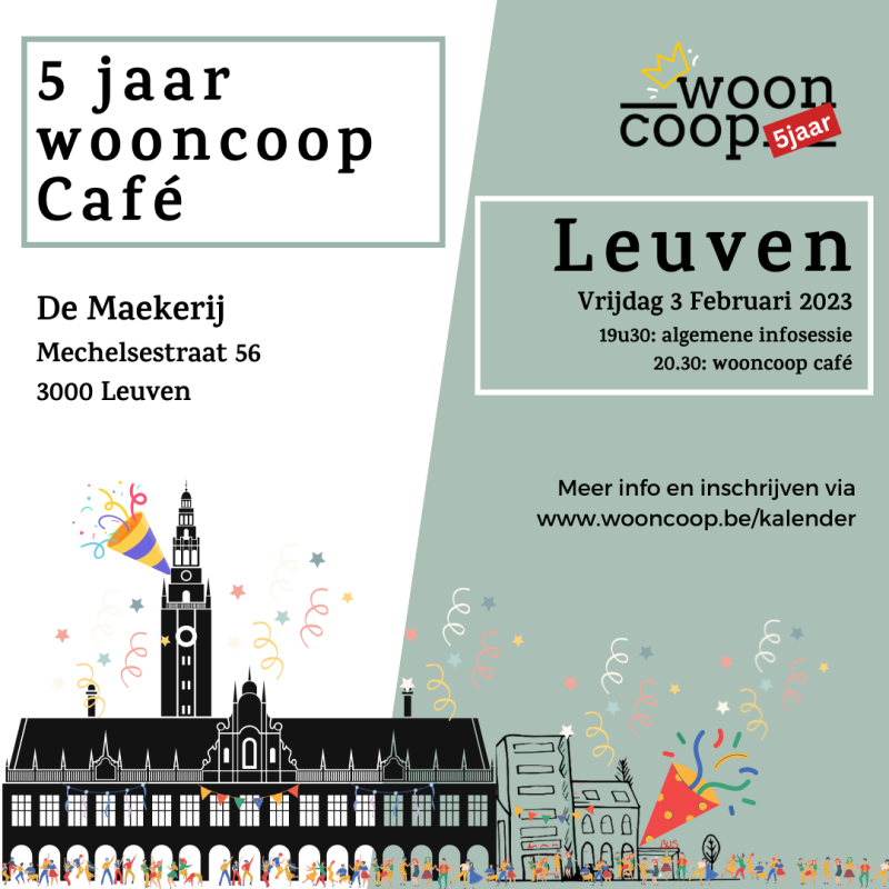 5 jaar wooncoop Leuven wooncooperatie