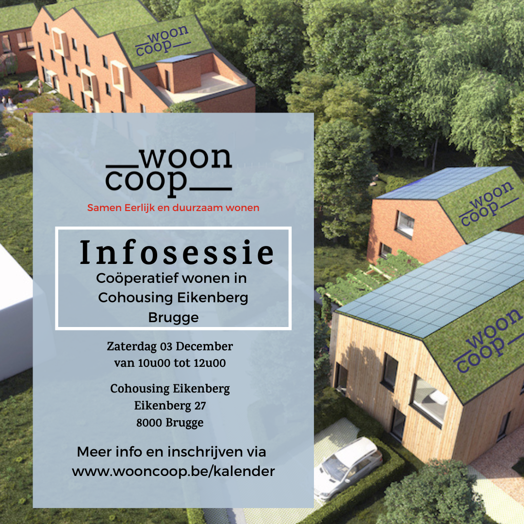 Cohousing Eikenberg coöperatief wonen in Brugge wooncoop