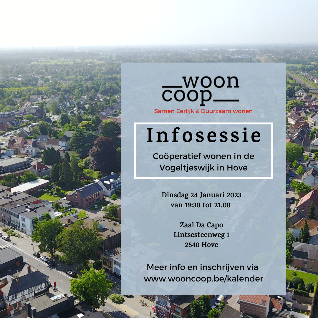 Infosessie coöperatief wonen Hove Kievietslaan wooncoop