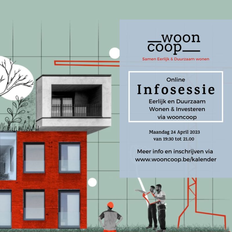 infosessie wooncoop coöperatief wonen en investeren 24 april 2023