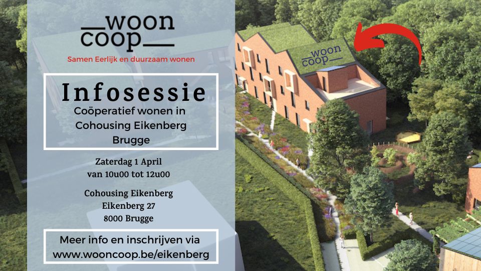 Cohousing Eikenberg coöperatief wonen in Brugge wooncoop