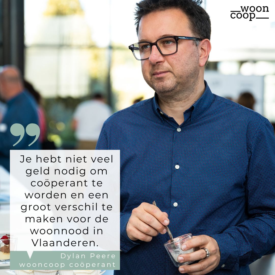 Dylan Peere wooncoop quote wooncoop. Ethisch investeren. coöperatief wonen.