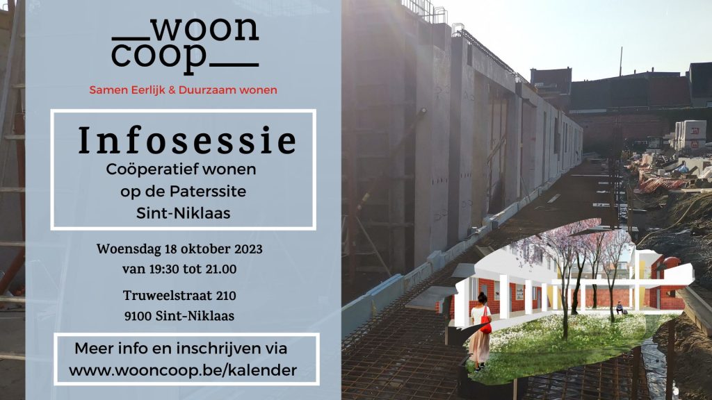 Infosessie wooncoop coöperatief wonen op de Paterssite Sint-Niklaas