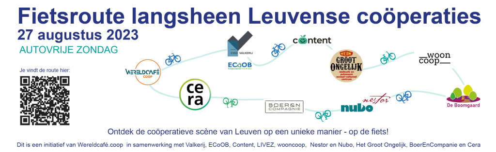 coöperatieve fietsroute autoloze zondag Leuven wooncoop