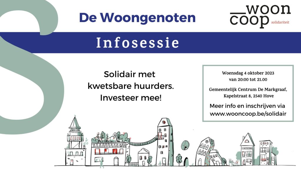 De Woongenoten solidair wooncoop. Antwerpen. Infosessie