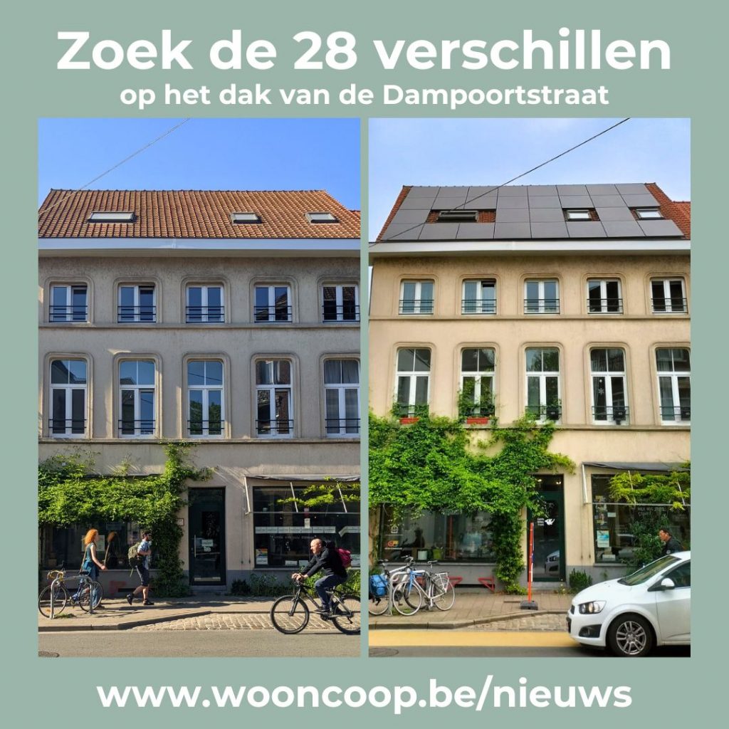 dampoortstraat zonnepanelen Gents MilieuFront wooncoop