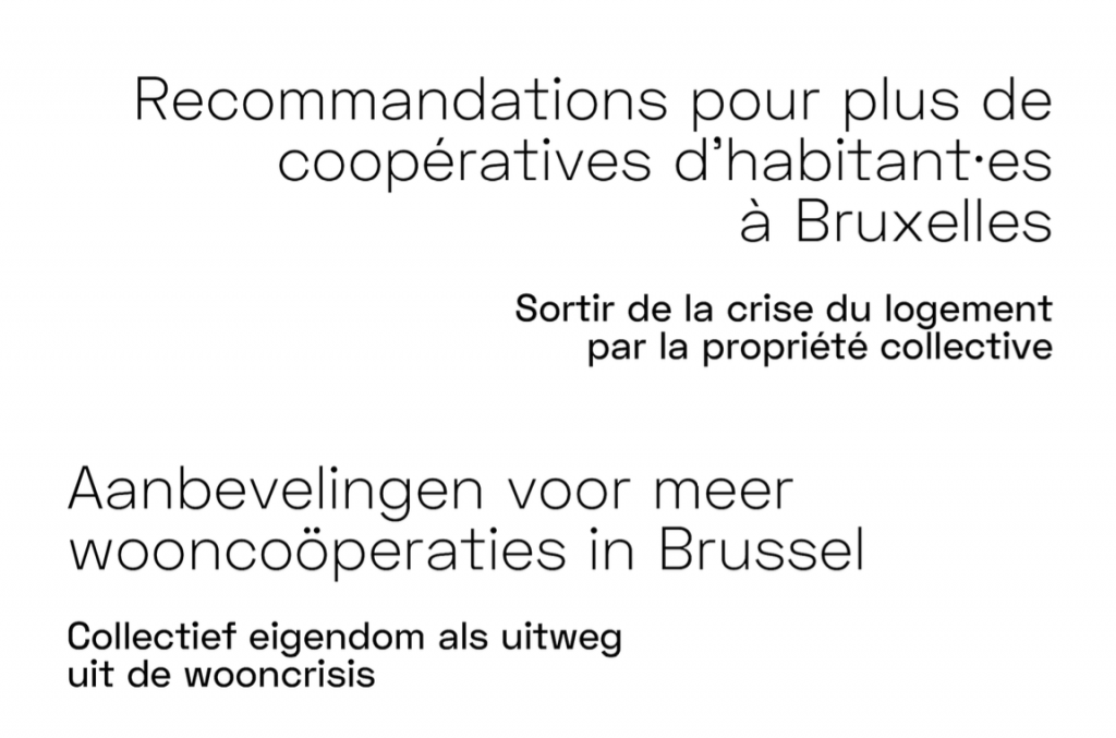 Brussel coöperatief wonen met wooncoop