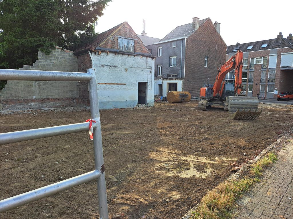 De Werf van cohousing Stek Future, een coöperatief woonproject van wooncoop in Kessel-Lo, Leuven