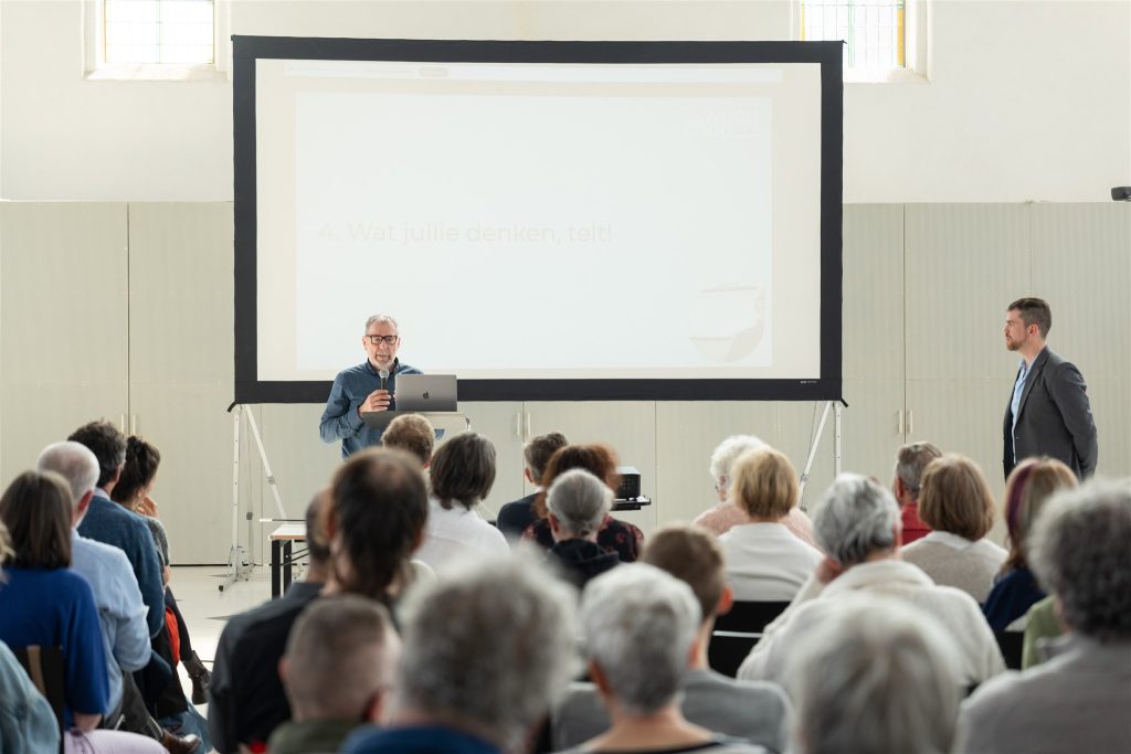 wooncoop algemene vergadering, voorzitter Luc Miermans