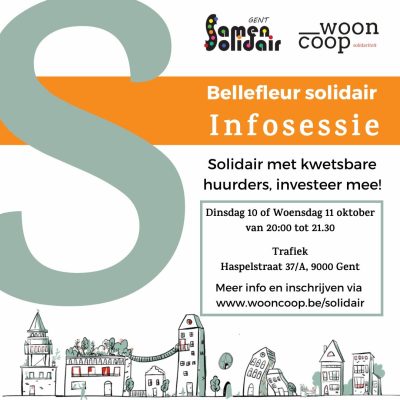 Bellefleur Solidair Gent. Gent Samen Solidair, wooncoop en een Hart voor vluchtelingen