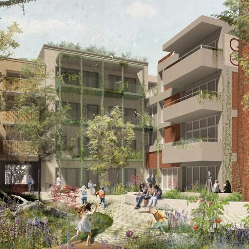 Investeren De wasserij render wooncoop cohousing