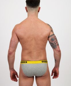 workout underwear hazard brief marl grey