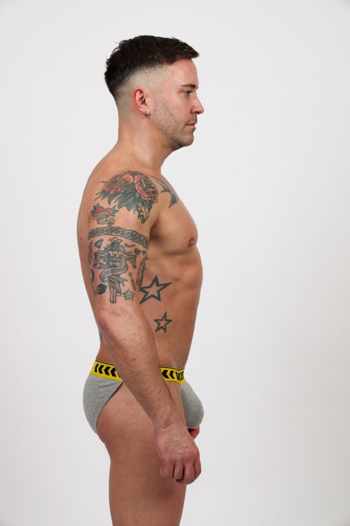 workout underwear hazard brief marl grey