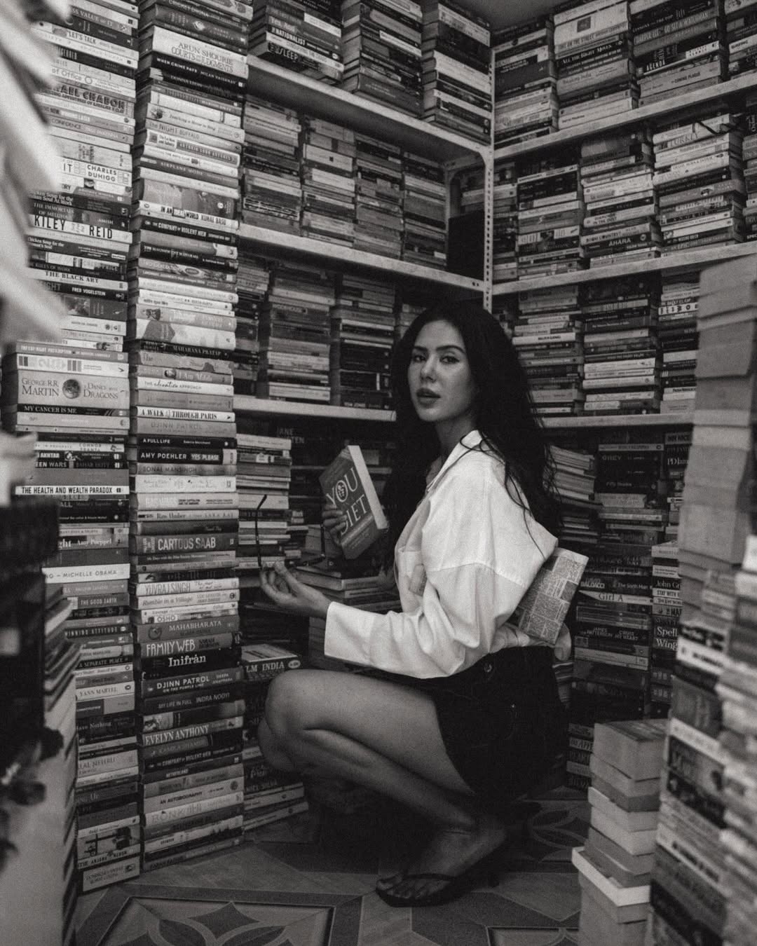 Sonam Bajwa’s Bookstore Photoshoot